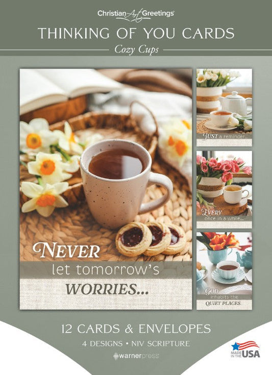 Cozy Cups Thinking of You Boxed Cards (pack of 12) - Re-vived
