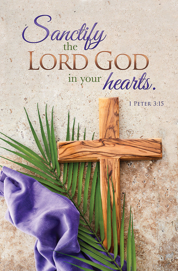 Sanctify the Lord God Lent Bulletin (pack of 100) - Re-vived