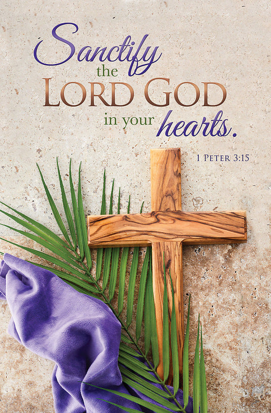 Sanctify the Lord God Lent Bulletin (pack of 100) - Re-vived
