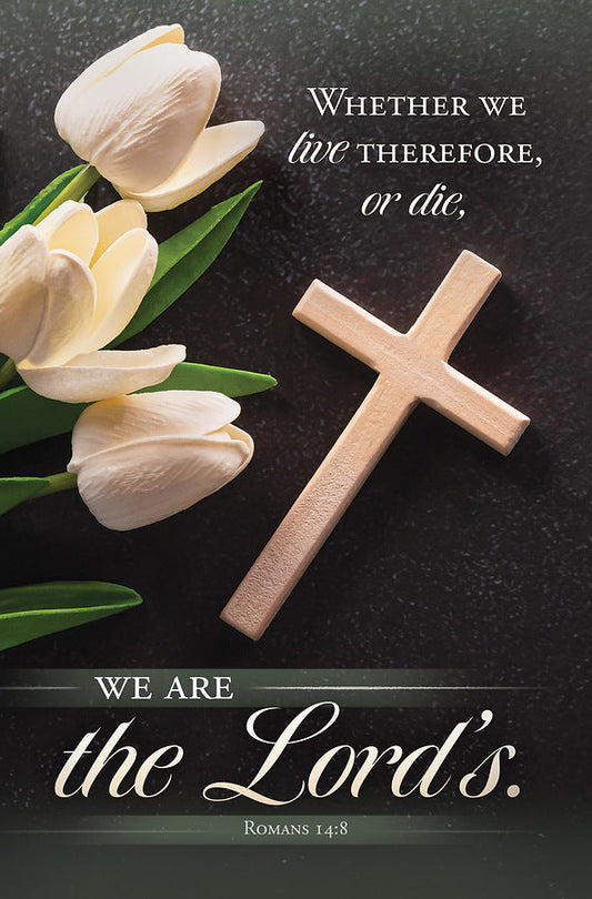 Whether We Live or Die Funeral Bulletin (pack of 100) - Re-vived