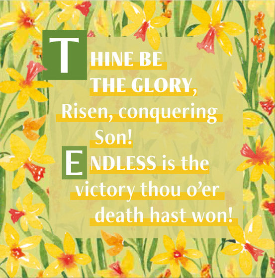 Easter Mini Cards - Thine Be The Glory (pack of 5) - Re-vived