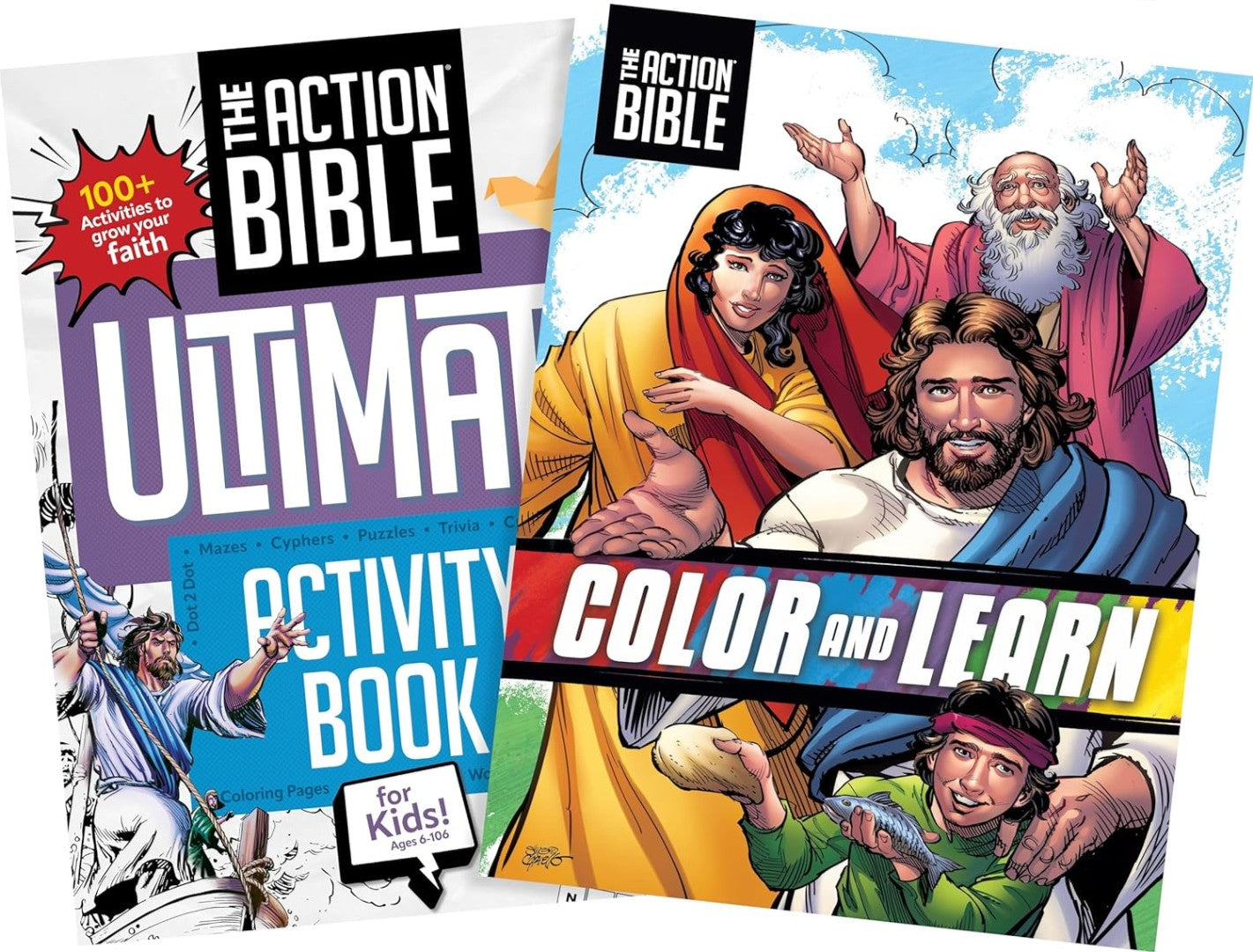 The Action Bible Ultimate Coloring & Activity Pack - Re-vived