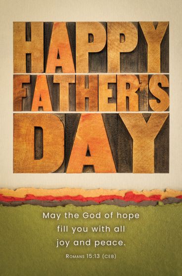 Father's Day Romans 15:13 Bulletin (pack of 100) - Re-vived