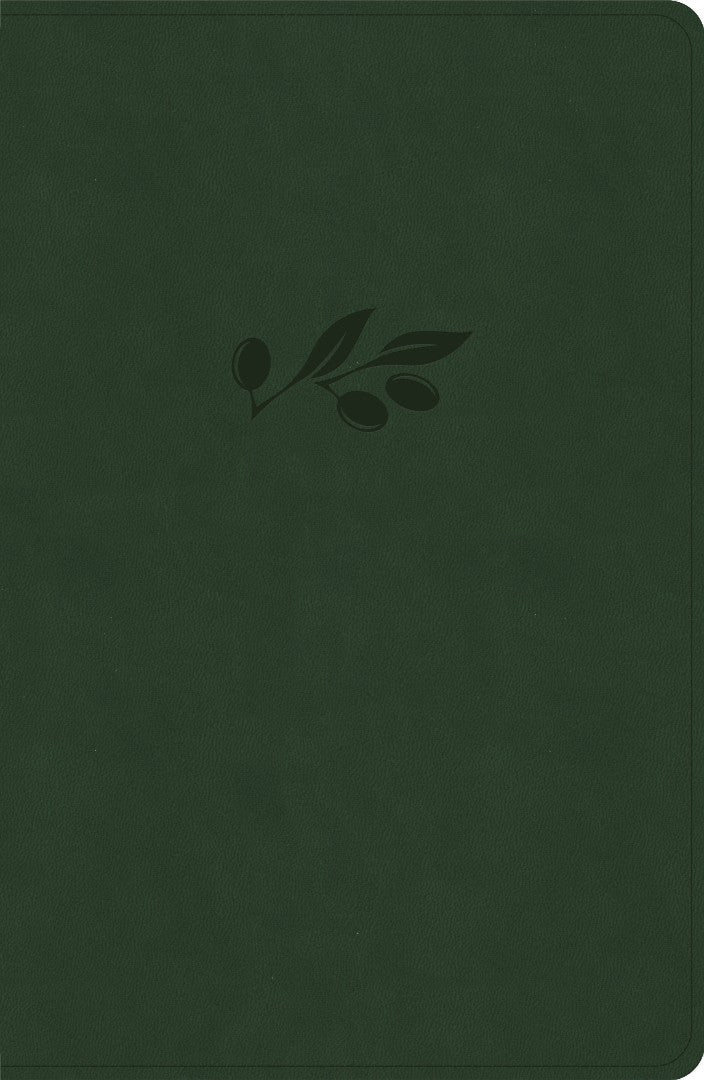 NASB Personal Size Giant Print Bible, Olive Leathertouch - Re-vived