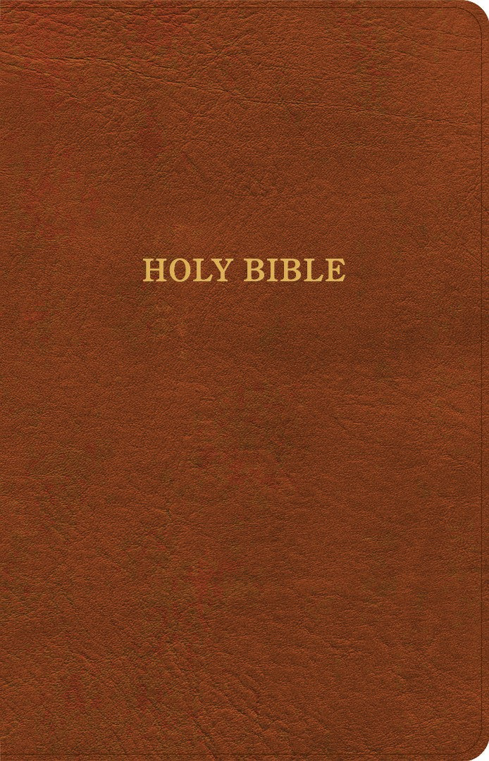 KJV Thinline Bible, Burnt Sienna Leathertouch - Re-vived