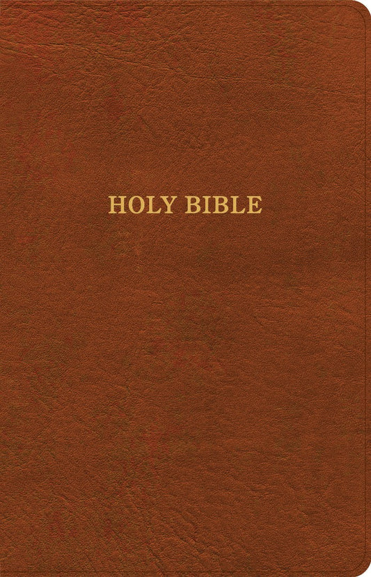KJV Thinline Bible, Burnt Sienna Leathertouch - Re-vived