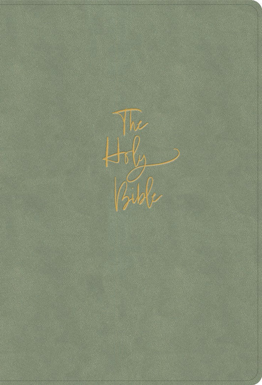 KJV Super Giant Print Reference Bible, Sage Suedesoft - Re-vived
