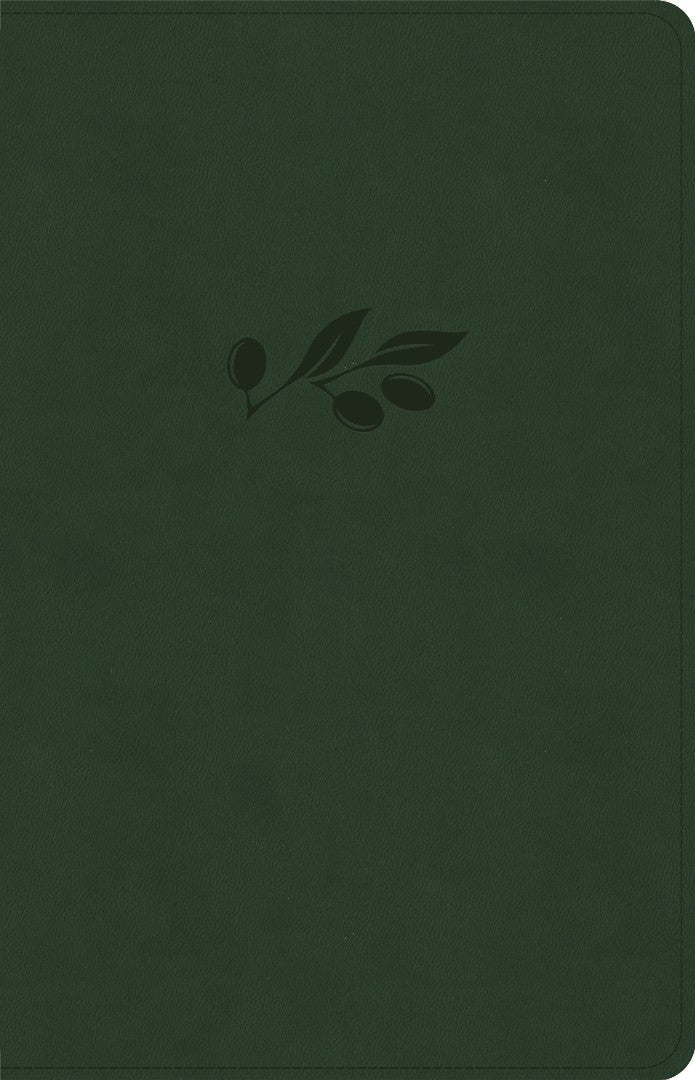 CSB Thinline Bible, Anglicised Edition, Olive Leathertouch - Re-vived