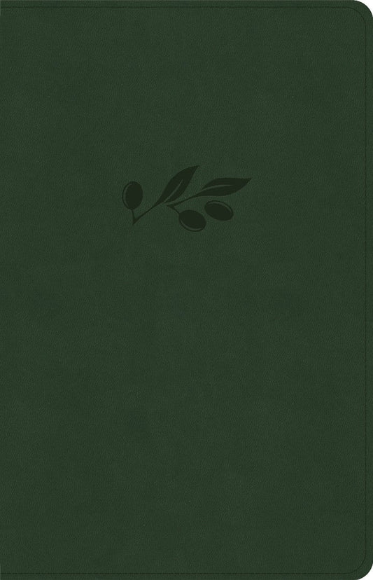 CSB Thinline Bible, Anglicised Edition, Olive Leathertouch - Re-vived