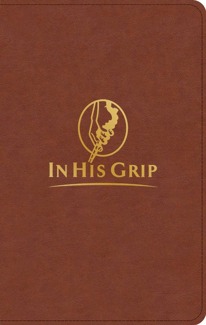 CSB In His Grip Golfer's Bible, Brown Leathertouch - Re-vived