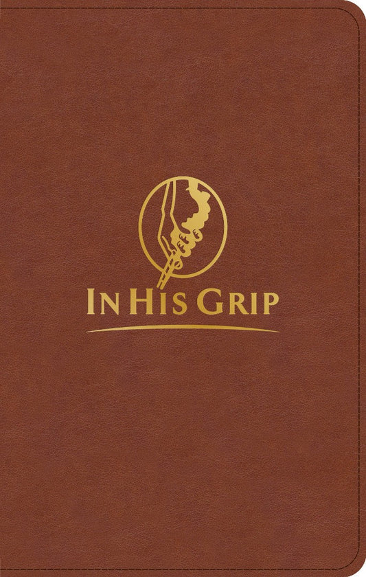 CSB In His Grip Golfer's Bible, Brown Leathertouch - Re-vived