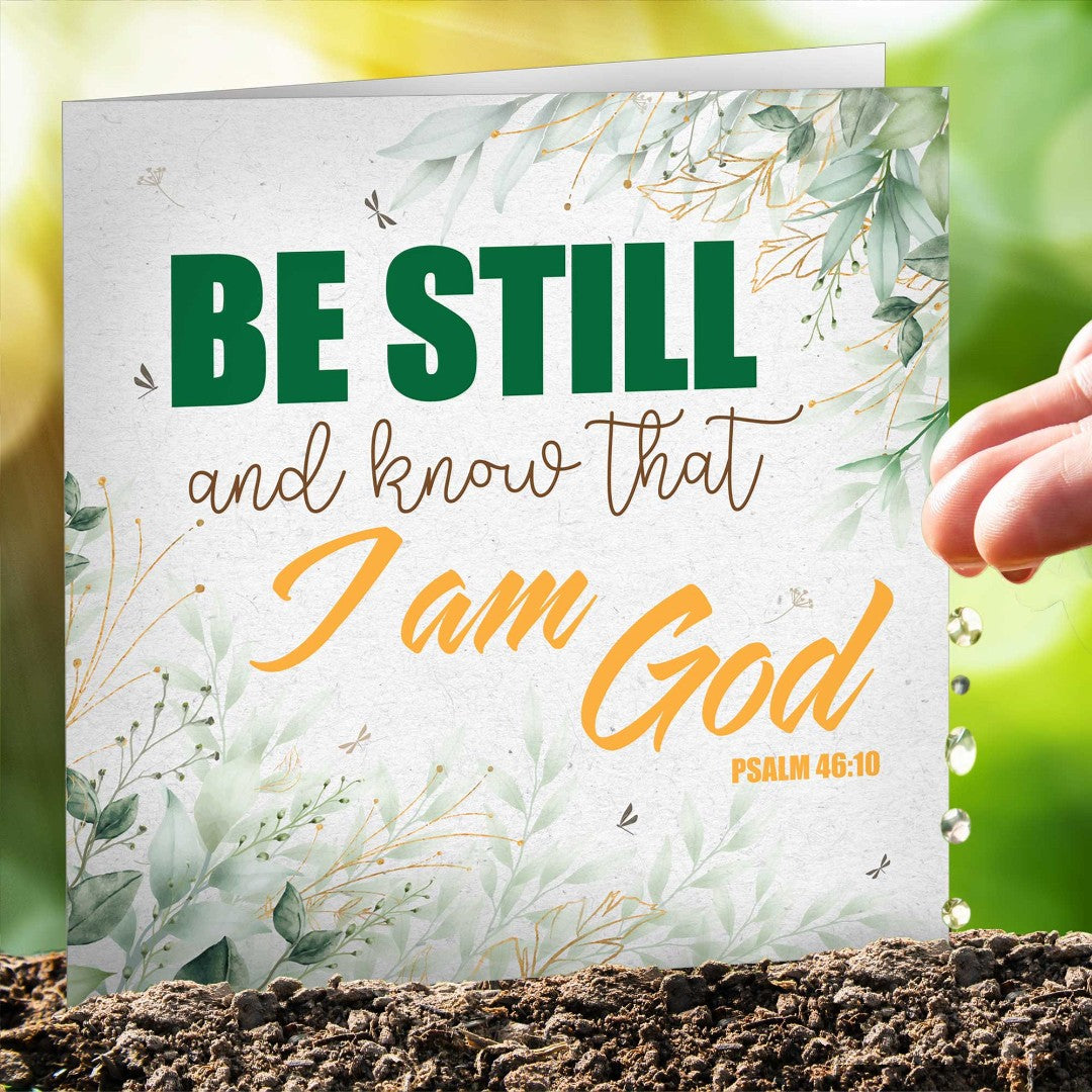Be Still Seeded Card - Re-vived