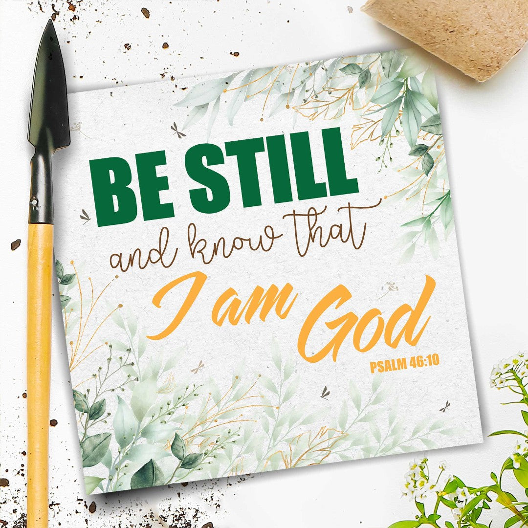 Be Still Seeded Card - Re-vived