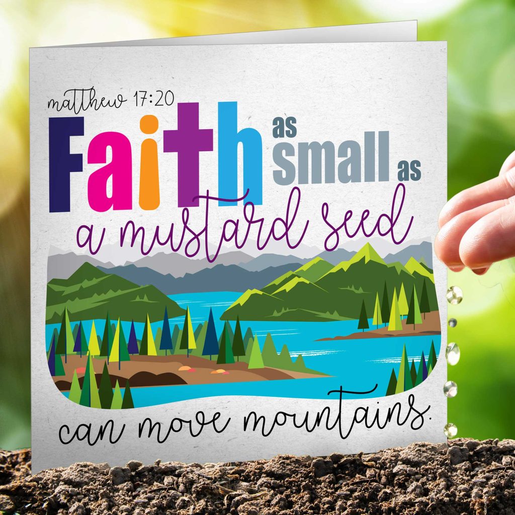 Mustard Seed Seeded Card - Re-vived