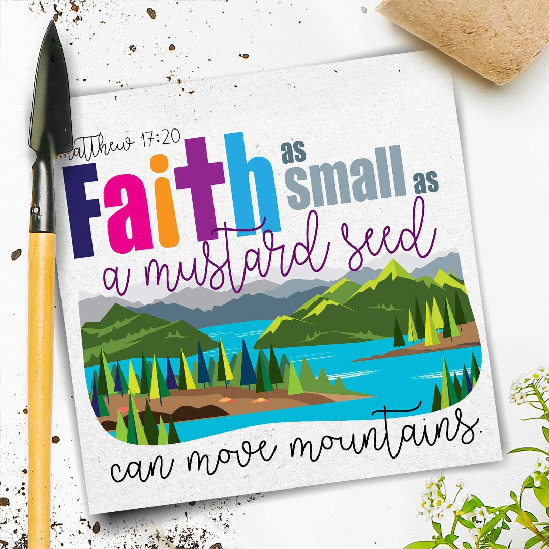 Mustard Seed Seeded Card - Re-vived