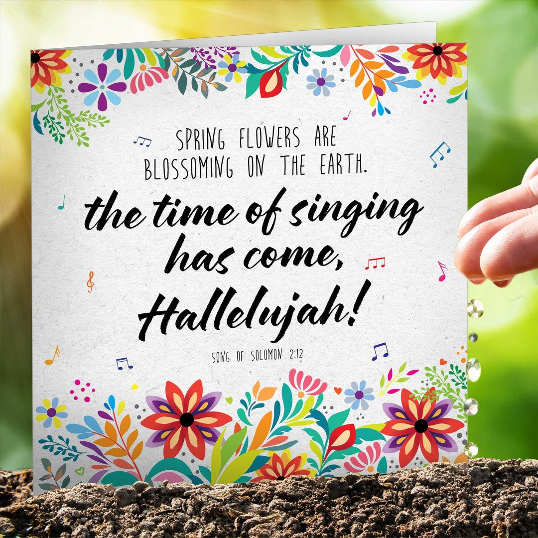 Time Of Singing Seeded Card - Re-vived