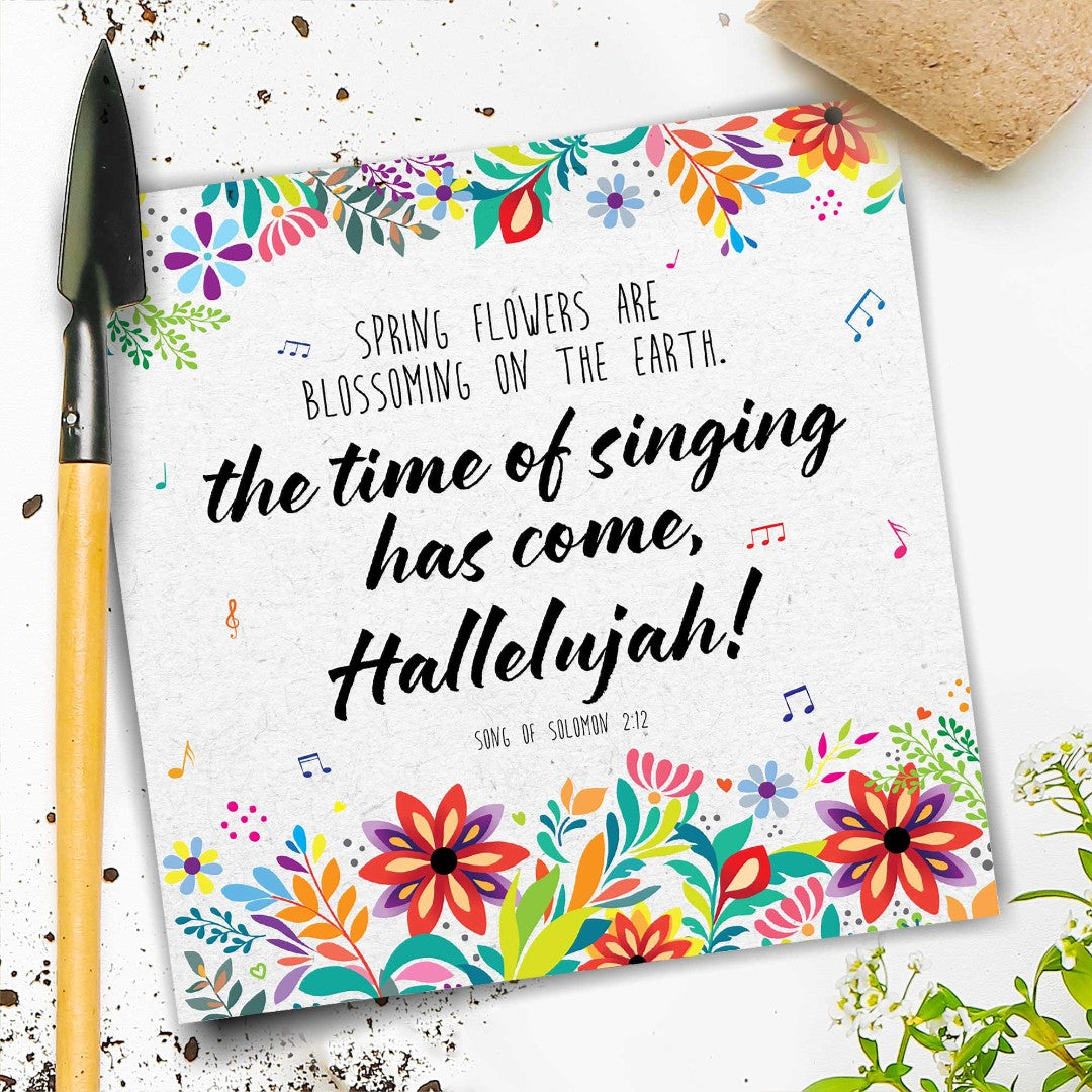 Time Of Singing Seeded Card - Re-vived