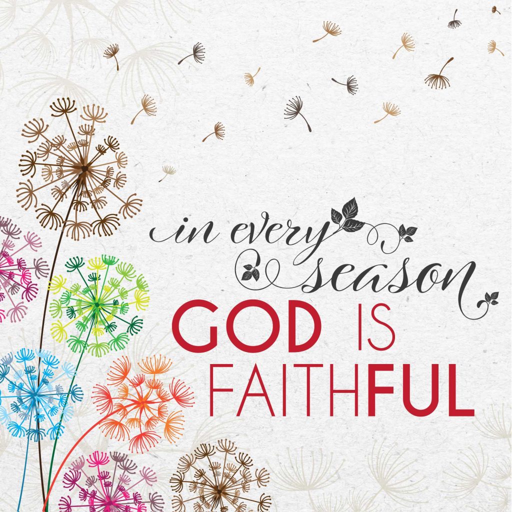 God Is Faithful Seeded Card - Re-vived