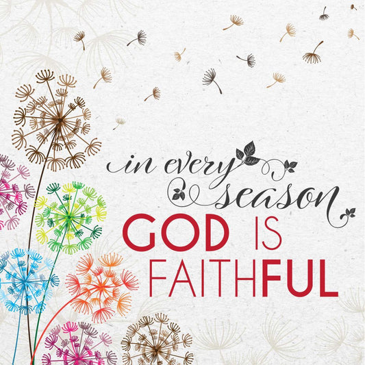 God Is Faithful Seeded Card - Re-vived