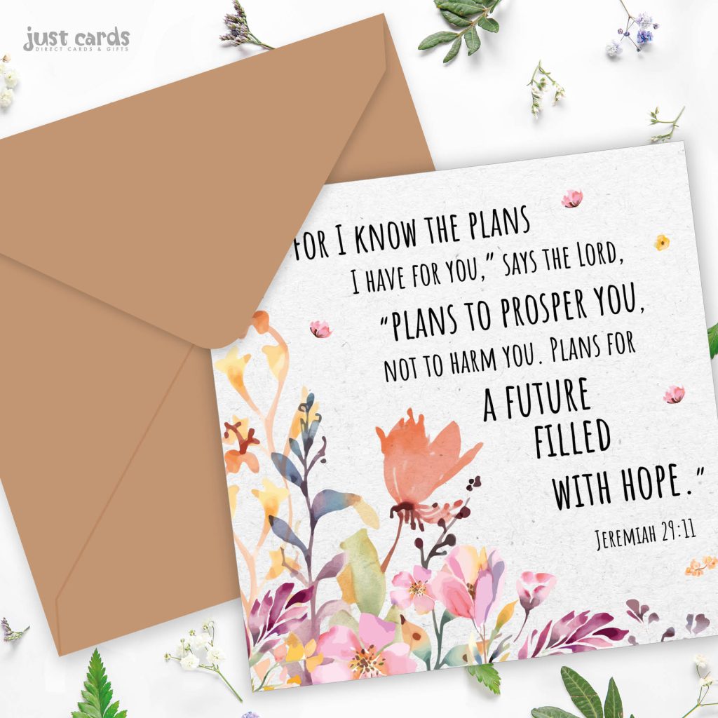 I Know The Plans Seeded Card - Re-vived