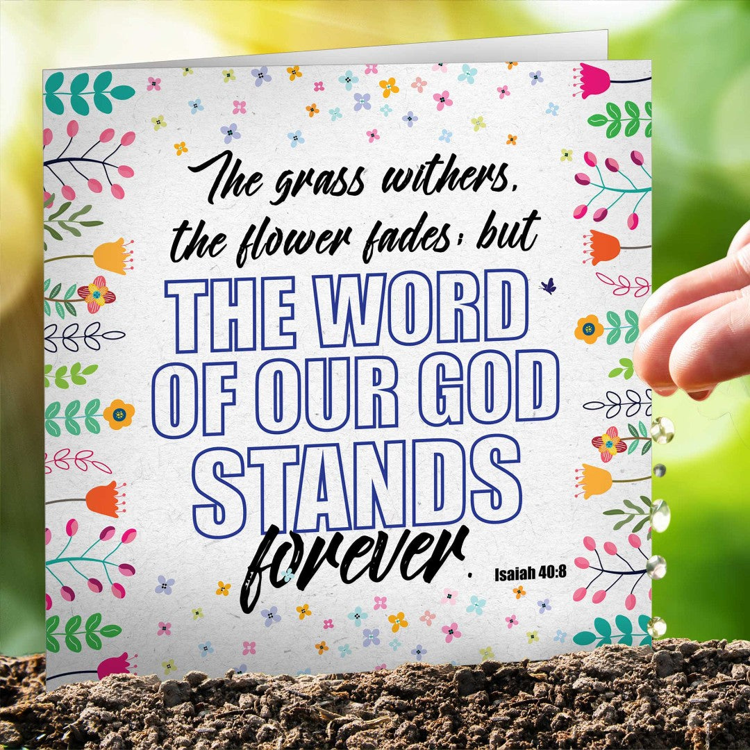 Word Of God Seeded Card - Re-vived