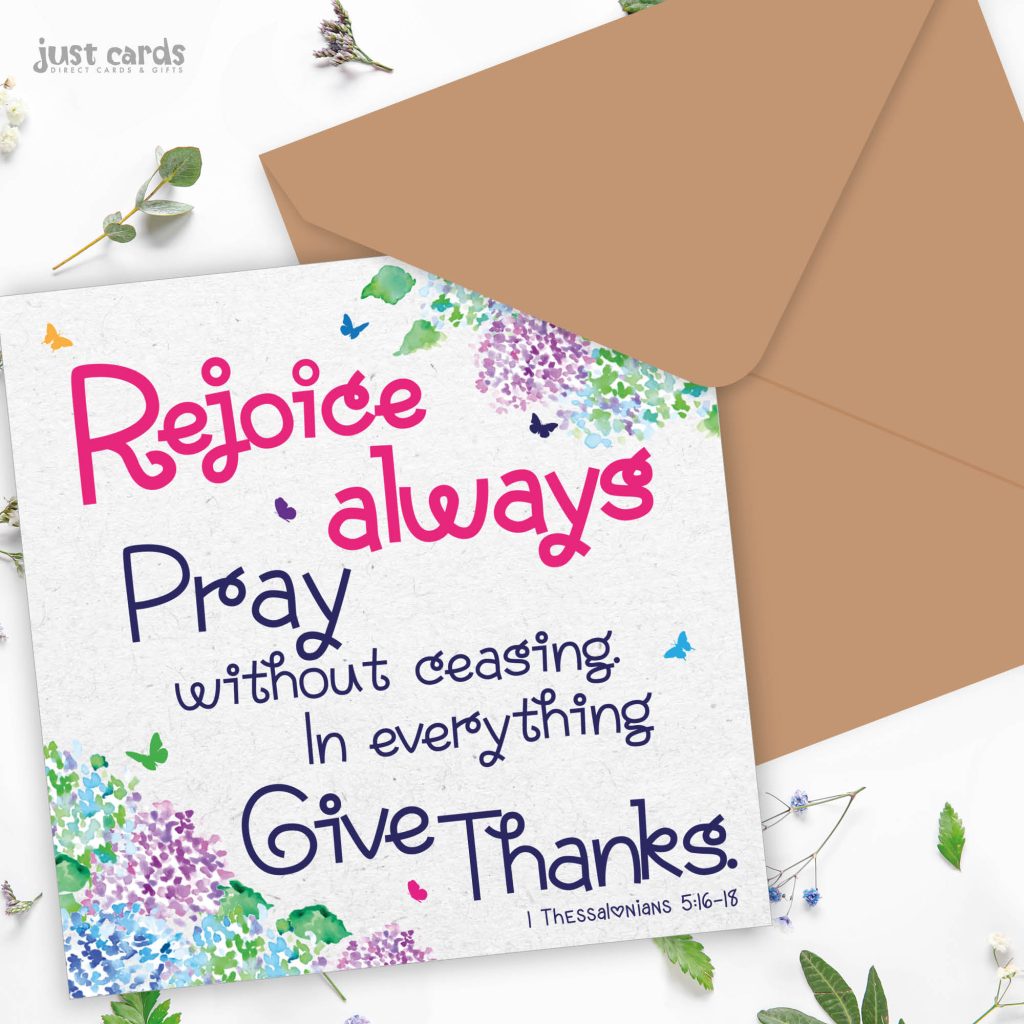 Rejoice Always Seeded Card - Re-vived