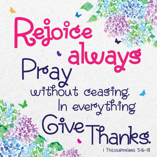 Rejoice Always Seeded Card - Re-vived