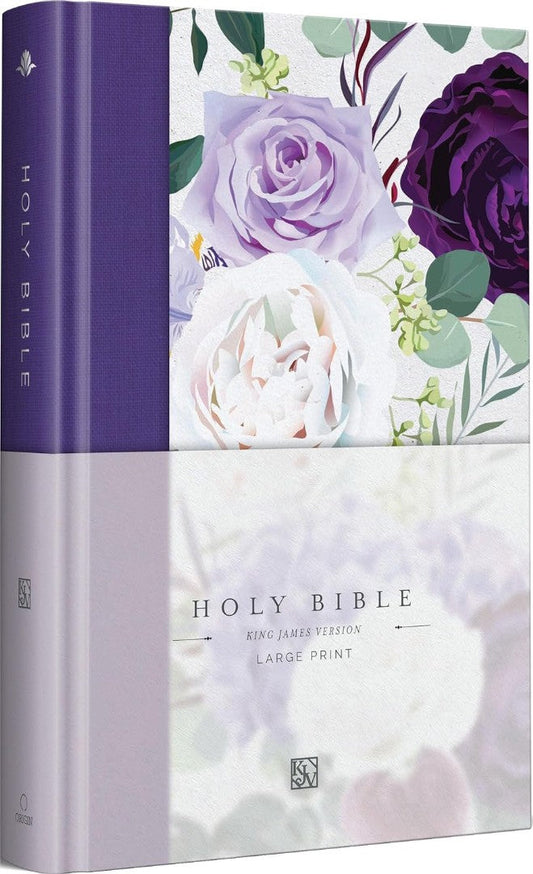KJV Holy Bible, Large Print Medium Format, Purple - Re-vived
