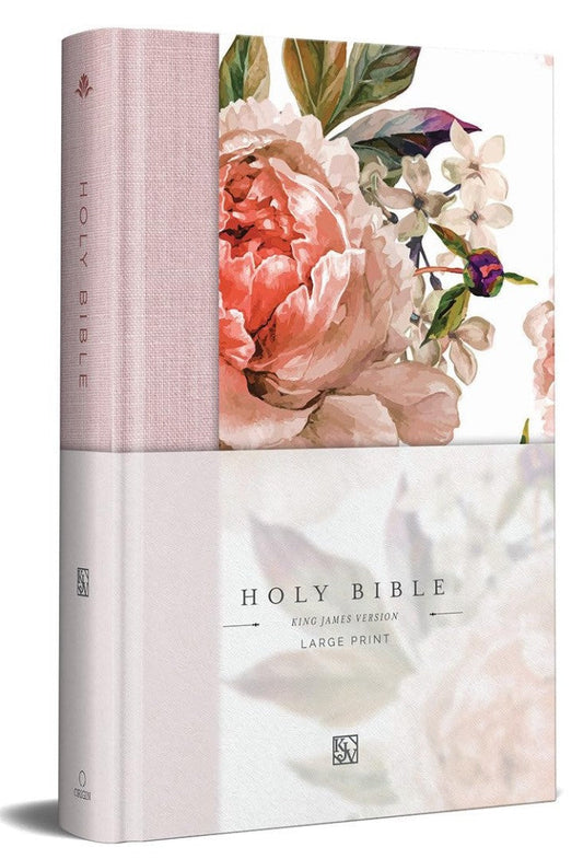 KJV Holy Bible, Large Print Medium Format, Pink - Re-vived