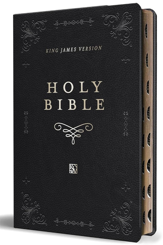 KJV Holy Bible, Giant Print Thinline Large Format, Black - Re-vived