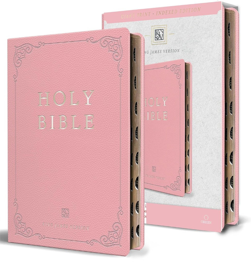 KJV Holy Bible, Giant Print Thinline Large Format, Pink - Re-vived