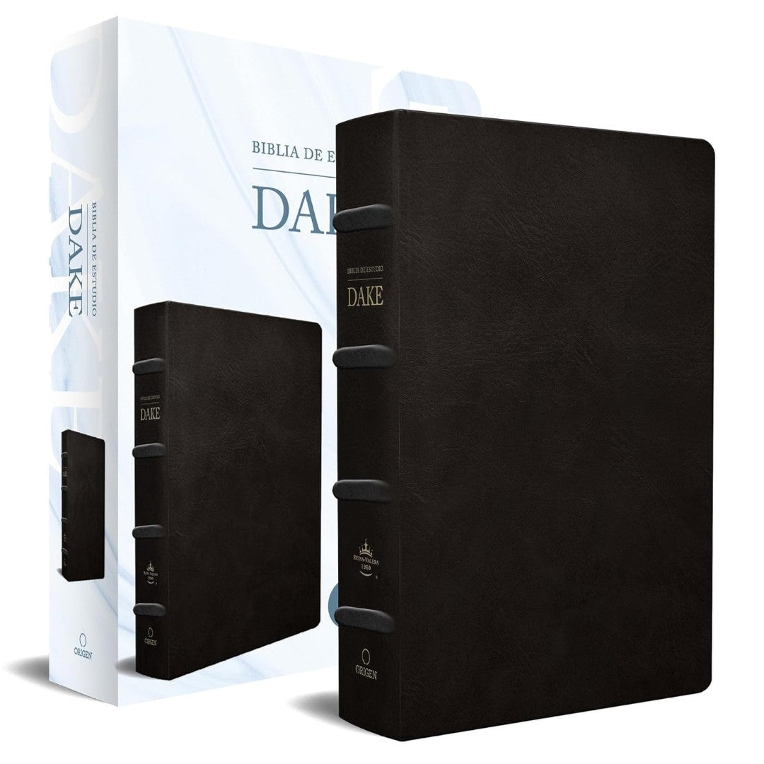 Rvr 1960 Biblia De Estudio Dake, Tamaño Grande, Piel Negra - Re-vived