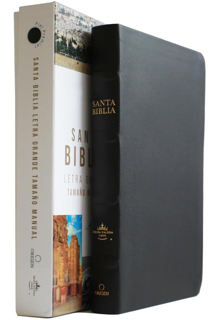 Biblia Rvr 1960 Letra Grande Tamaño Manual, Piel Premier - Re-vived