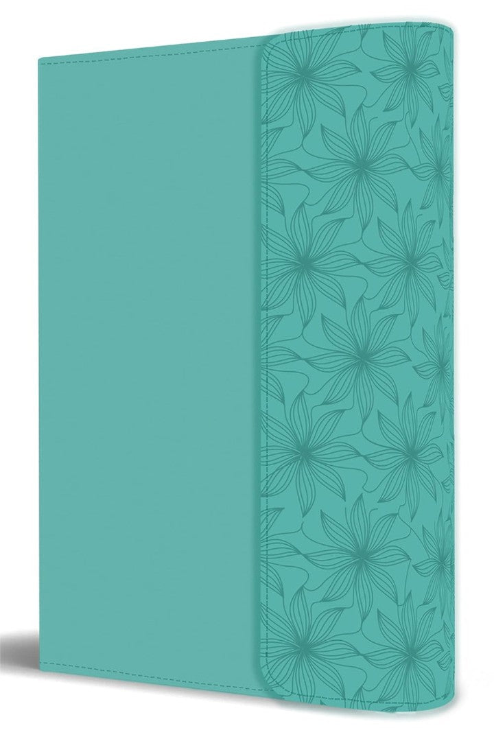 Biblia Rvr 1960 Tamaño Manual, Símil Piel Aquamarina - Re-vived