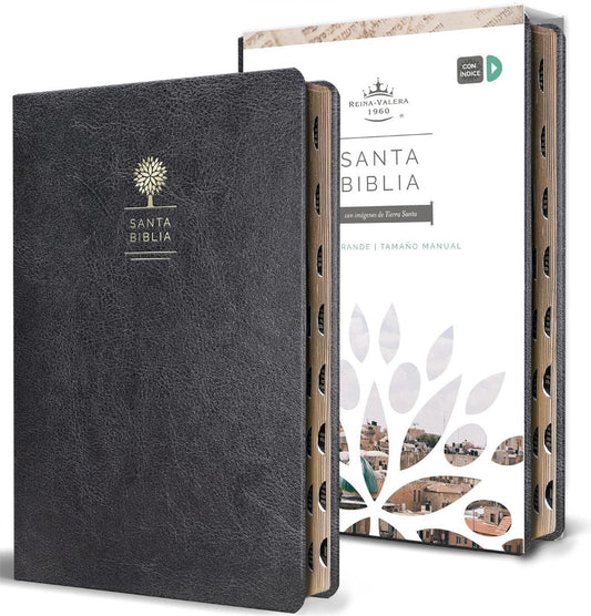 Biblia Reina Valera 1960 Letra Grande. Símil Piel Negro - Re-vived