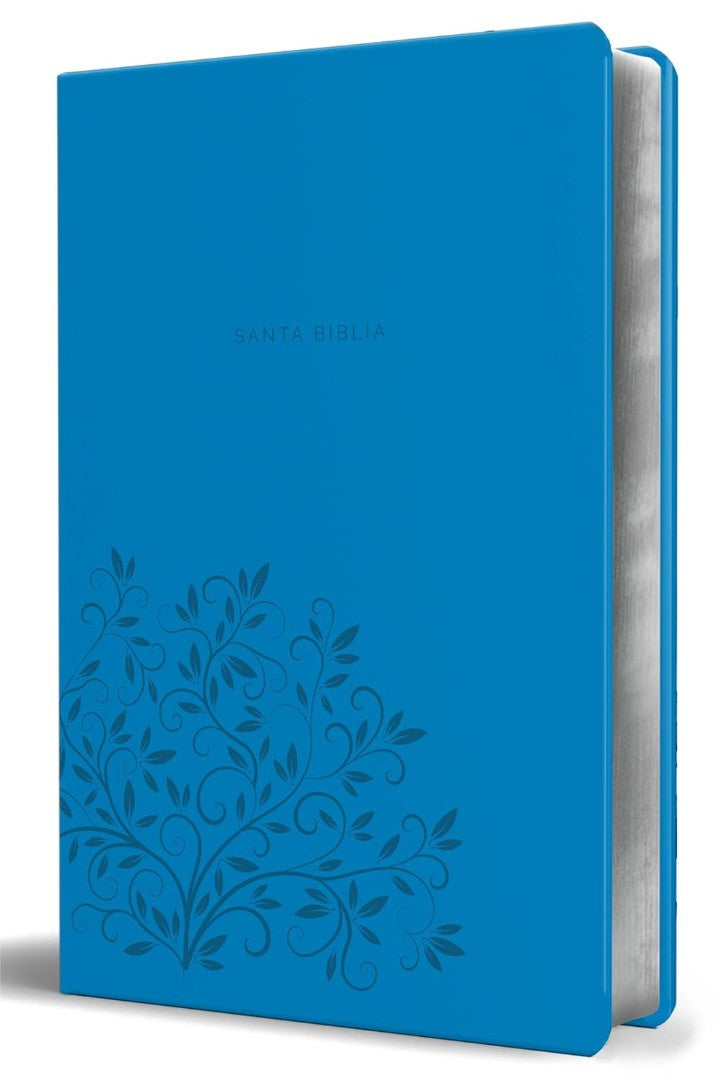 Biblia Reina Valera 1960 Letra Grande. SíMil Piel Azul, Tama - Re-vived