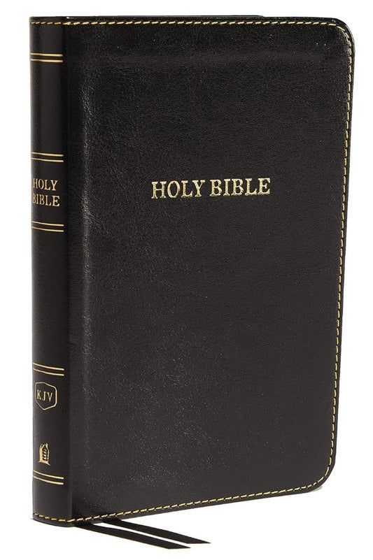 KJV Holy Bible: Compact Thinline, Black, Red Letter - Re-vived