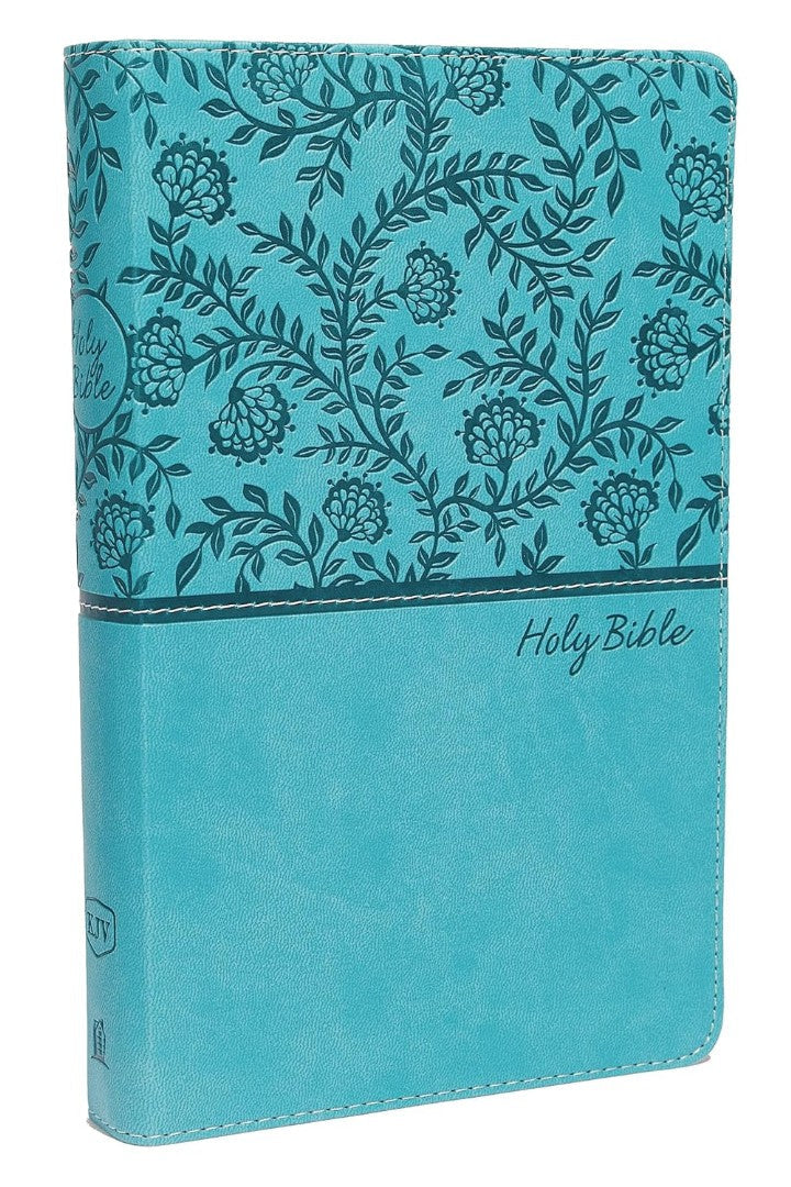 KJV Holy Bible: Deluxe Gift, Teal Leathersoft, Red Letter - Re-vived