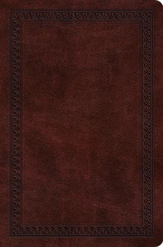 ESV Value Compact Bible, Mahogany, Border Design - Re-vived