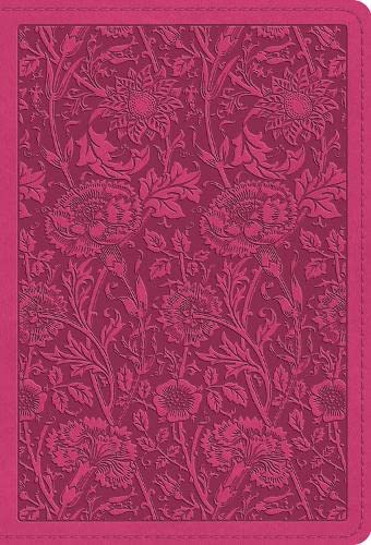 ESV Large Print Compact Bible, Red Letter, Berry - Re-vived