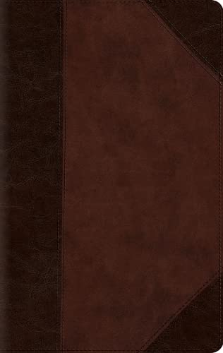ESV Large Print Compact Bible, Red Letter, Brown/Walnut - Re-vived