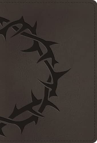 ESV Large Print Compact Bible, Red Letter, Charcoal - Re-vived
