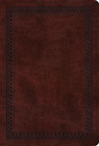 ESV Large Print Compact Bible, Red Letter, Mahogany - Re-vived