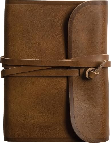 ESV Large Print Compact Bible, Red Letter, Natural Leather - Re-vived