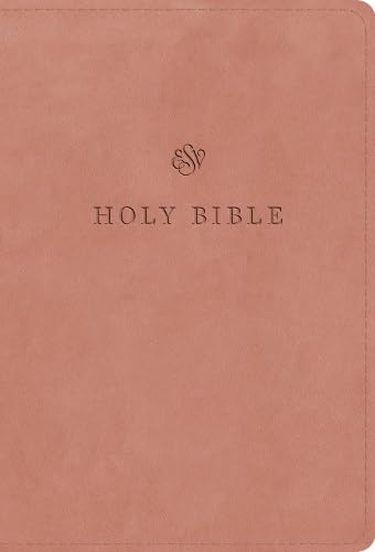 ESV Large Print Compact Bible, Red Letter, Blush Rose - Re-vived