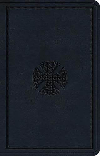 ESV Premium Gift Bible, Navy, Mosaic Cross Design - Re-vived