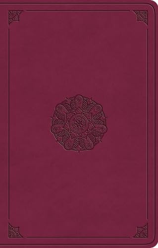 ESV Premium Gift Bible, Raspberry, Emblem Design - Re-vived