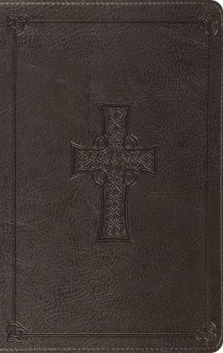 ESV Value Thinline Bible, Charcoal, Celtic Cross Design - Re-vived