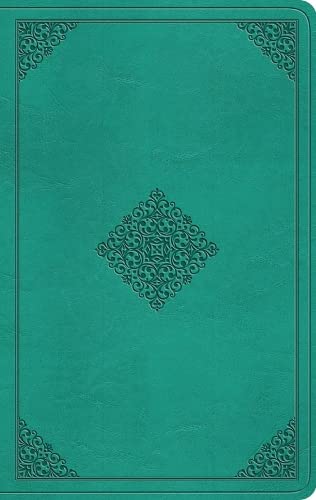 ESV Value Thinline Bible, Teal, Ornament Design - Re-vived