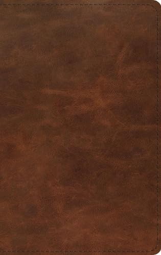 ESV Thinline Bible, Red Letter, Full Grain Leather, Brown - Re-vived